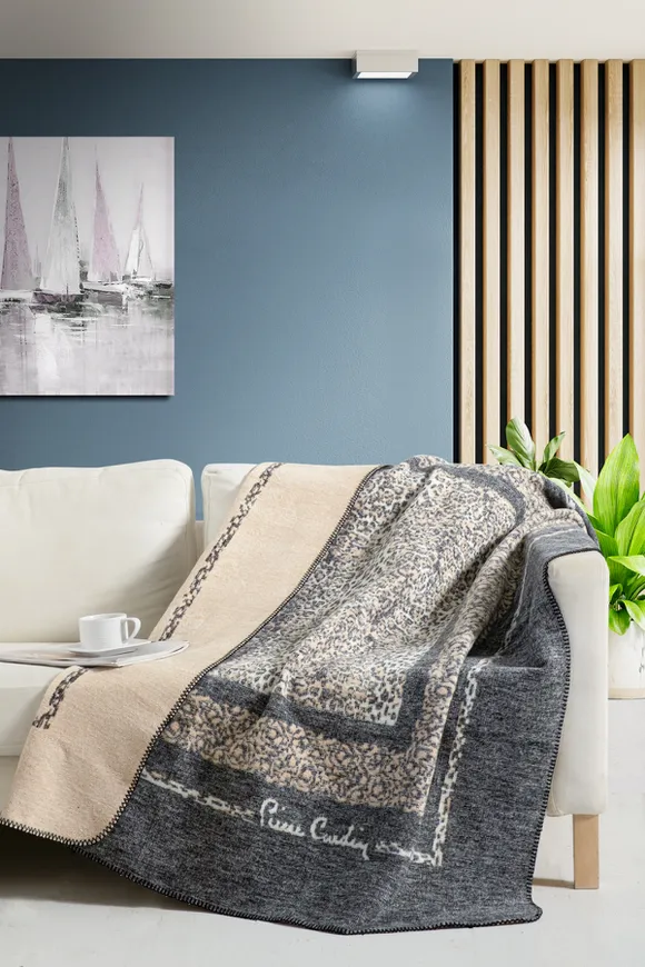 Pierre Cardin Pamuk Tv Battaniyesi Leopar