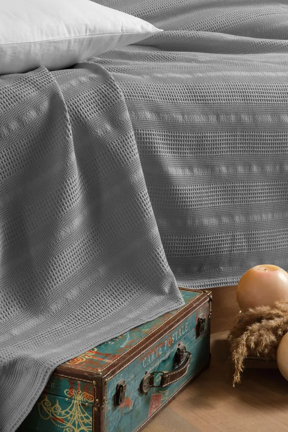 Pierre Cardin Pike Esse Tek Kişilik Gri