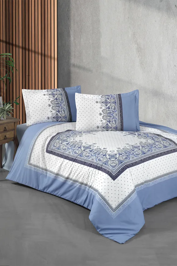 Pierre Cardin Ranforce Nevresim Seti Çift Kişilik Maya İndigo