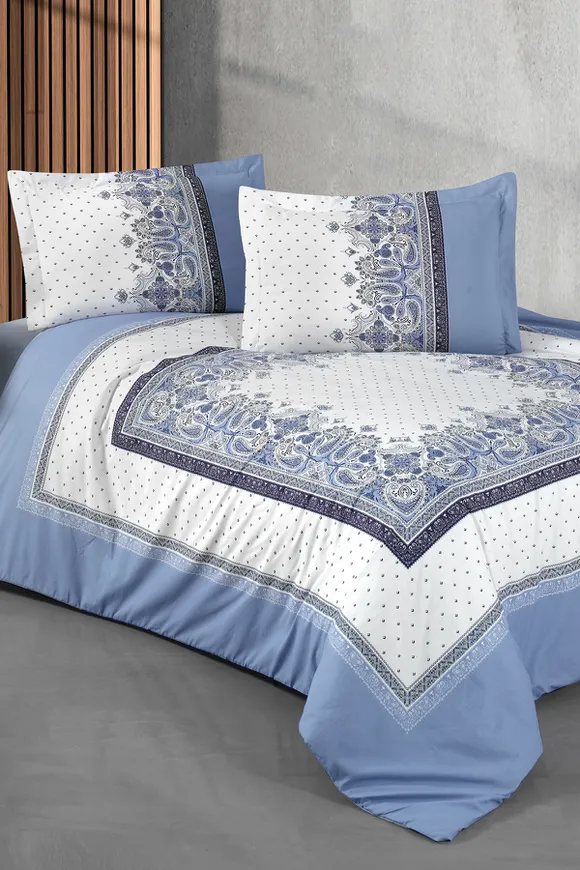 Pierre Cardin Ranforce Nevresim Seti Çift Kişilik Maya İndigo
