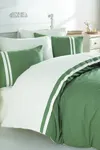 Pierre Cardin Ranforce Nevresim Takımı Biyeli Çift Kişilik Yeşil-Krem