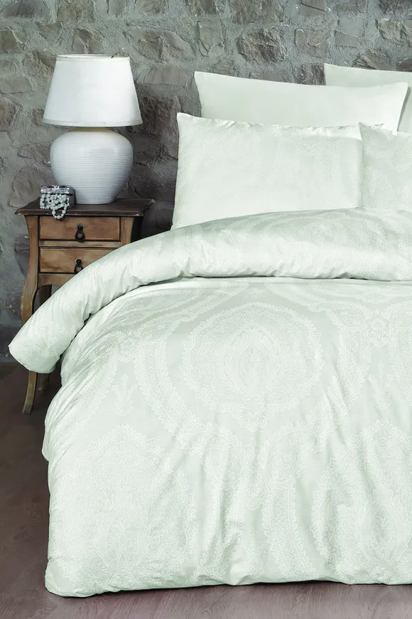 Pierre Cardin Ranforce Nevresim Takımı Çift Kişilik Gloria Beyaz