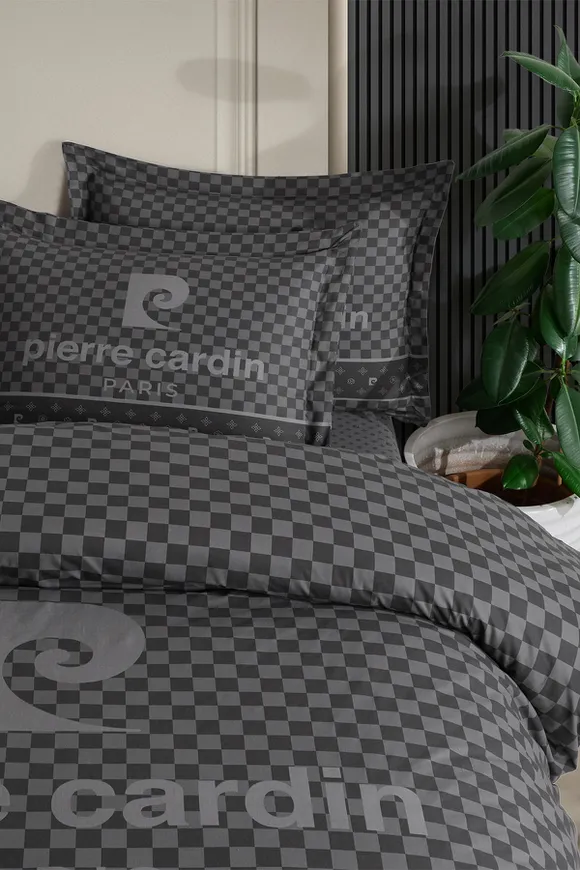 Pierre Cardin Ranforce Nevresim Takımı Çift Kişilik Paris Antrasit