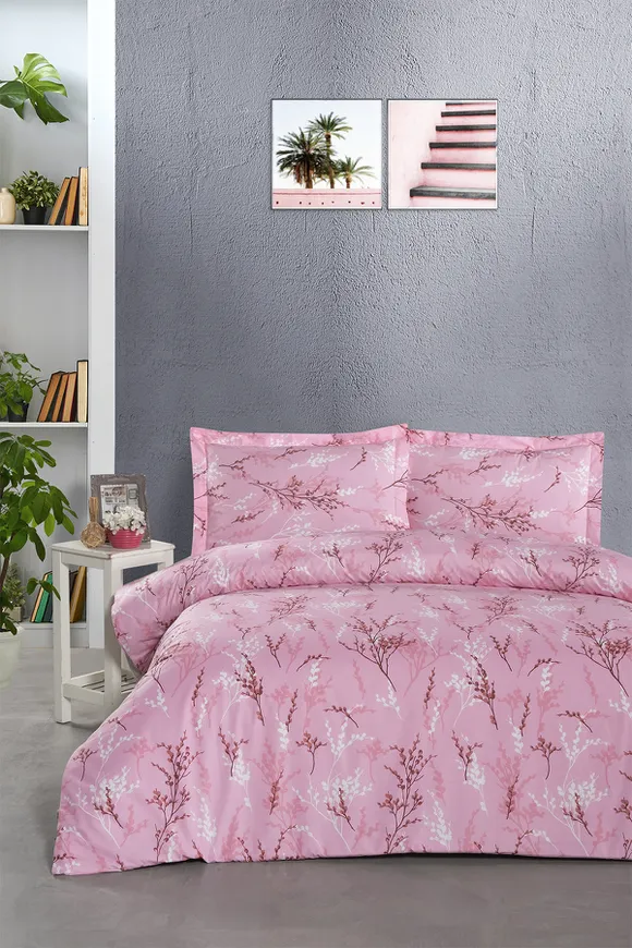 Pierre Cardin Ranforce Nevresim Takımı Çift Kişilik Sakura