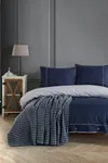 Pierre Cardin Ranforce Nevresim Takımı Tek Kişilik İndigo