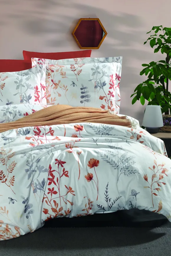 Pierre Cardin Saten Nevresim Takımı Çift Kişilik Albero