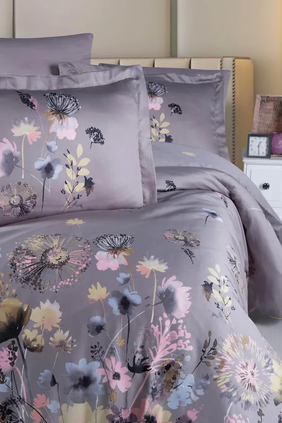 Pierre Cardin Saten Nevresim Takımı Çift Kişilik Caroline