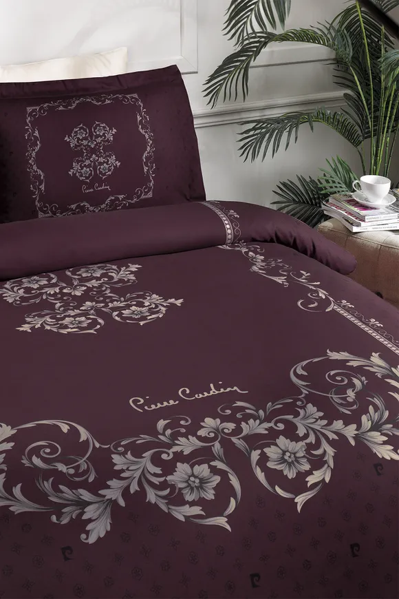 Pierre Cardin Saten Nevresim Takımı Çift Kişilik Debora