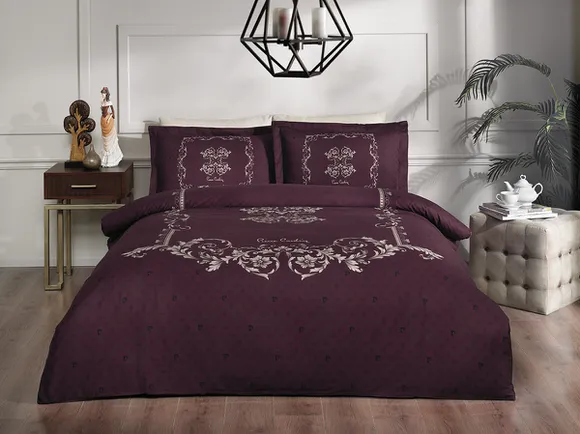 Pierre Cardin Saten Nevresim Takımı Çift Kişilik Debora