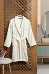 Pierre Cardin Soft Bornoz Wave  L/XL Beden Krem