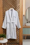 Pierre Cardin Soft Bornoz Wave S/M Beden Beyaz