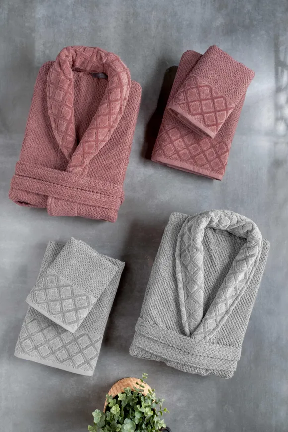 Pierre Cardin Soft Diamond Aile Seti Gri-Gül Kurusu