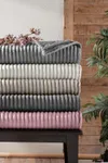 Pierre Cardin Super Soft Battaniye Çift Kişilik Line Gül Kurusu
