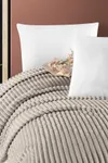 Pierre Cardin Super Soft Battaniye Tek Kişilik Line Bej