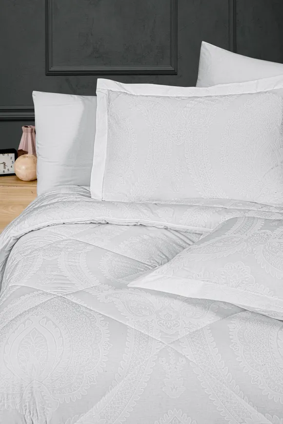 Pierre Cardin Uyku Seti Çift Kişilik Gloria Beyaz