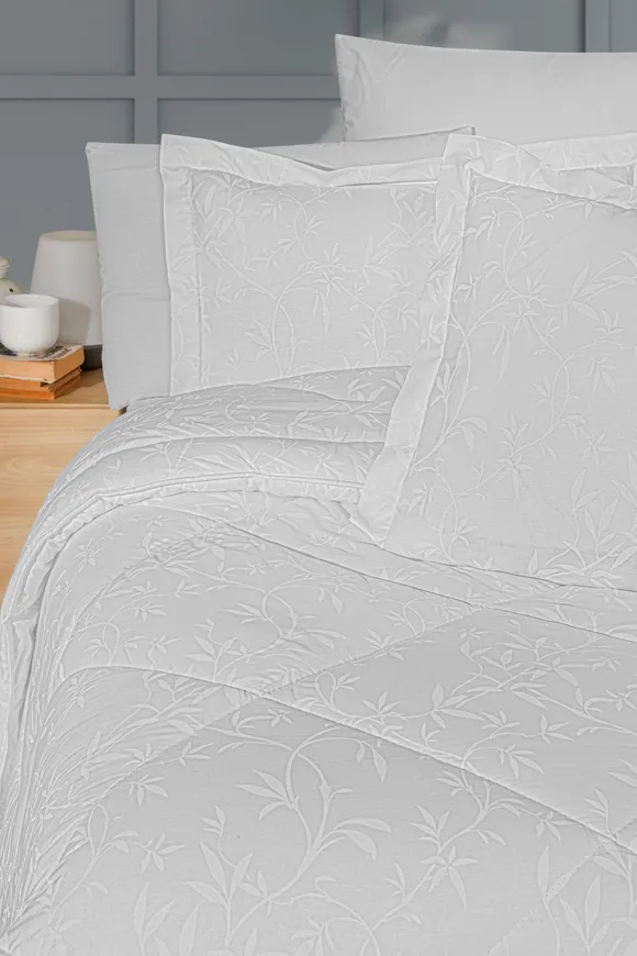 Pierre Cardin Uyku Seti Çift Kişilik Ivy Beyaz