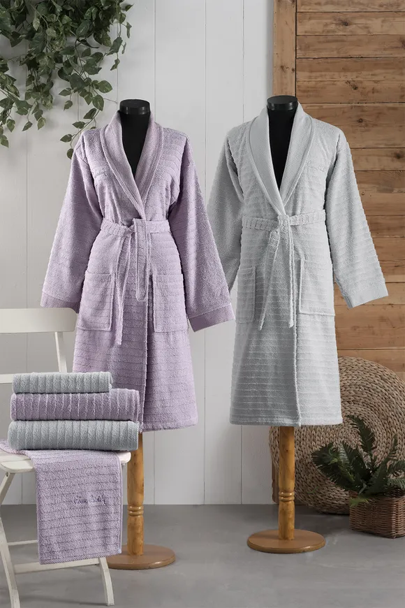 Pierre Cardin Wave Soft Aile Seti Lila - Gri