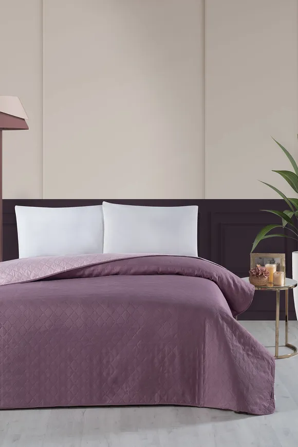 Pierre Cardin Yatak Örtüsü Çift Kişilik Everyday Mürdüm