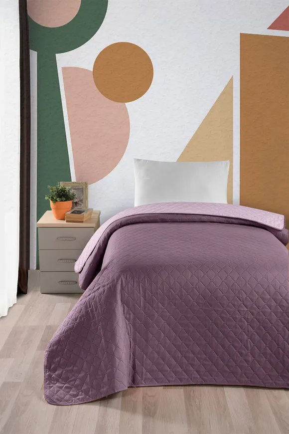 Pierre Cardin Yatak Örtüsü Tek Kişilik Everyday Mürdüm