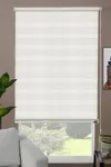 Zebra Perde Krem